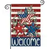 Bandera Popular de Jardín para el Día de la Independencia de Temu, Bandera con Estampado de Camión y Corazón en Material de Lino, Decoración Americana para Jardín al Aire Libre