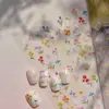 Adesivos Tomoni Finos e Resistentes para Nail Art Romântica, Curativa, de Primavera, Novas Tulipas, Borboletas, Joias, Adesivos de Unha Feitos à Mão