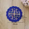 Criação Criativa de Anel de Porcelana Azul e Branca Estilo Chinês Material de Borda Adesivos de Parede Decorativos Tema de Layout de Sala de Aula de Jardim de Infância Parede