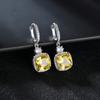 Pendientes de circonita creativos europeos y americanos directos de fábrica, con hebilla para la oreja, hermosos pendientes de cena con microincrustaciones de cobre.