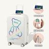 Mala Multifuncional, Mala Trolley Popular Cinnamoroll para Mulheres, Mala de Viagem Leve com Rodas Universais e Fechadura de Combinação, Colaboração Anime