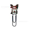 Clips de papel de Navidad de dibujos animados más vendidos transfronterizos en stock, clips de papel lindos con formas especiales para decoración y almacenamiento de documentos de oficina para estudiantes