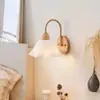 Pared de Fondo de Sala de Estar Lámpara de Pared de Mármol Nórdica Post-Moderna Luz de Lujo Artística Creativa Lámpara Decorativa Lámpara de Pared junto a la Cama con Cadena