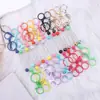 Chaveiro de Miçangas DIY Transfronteiriço Chaveiro de Metal Colorido Pingente para Conjunto de Fone de Ouvido de Celular Chaveiro de Miçangas Fofo