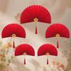 Diseño de sala de bodas decoración de boda abanico plegable semicircular gota de agua bola de panal colgante de borla colgante de techo colgante de fondo