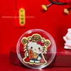 Popular Pegatina para Teléfono de Oro Puro 999 Sanrio Hello Kitty, Kuromi Lámina de Oro Linda Pegatina de Dibujos Animados Regalo