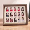 Álbum de Fotos da Turma do Jardim de Infância Pendente de Parede Comemorativo Porta-Retrato do Tempo Escolar das Crianças Porta-Retrato do Registro de Crescimento Suporte de Exibição