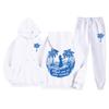 Conjunto de Moletom com Estampa Casual Outono/Inverno 2026 e Calça Simples com Estampa