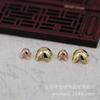 Yiwu Jinlou Nuevo Estilo Cobre Hecho a Mano Chapado en Oro 24K Retenedor de Color Colgante Sombrero de Flor Pasador para el Cabello Material para Accesorios B1383