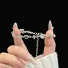 [Mengye Xinghe] Nuevo Diseño de Nicho Lujo Ligero Pulsera de Diamantes Brillantes de Colores, Versátil y Exquisita, Pulsera de Moda Personalizada