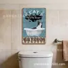Diseños peculiares de animales estilo americano con pulpos, conejos y cerdos - arte de pared de metal hecho a medida para cafeterías y restaurantes, con lemas humorísticos en inglés