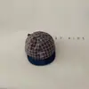 Gorra de Pato de Ala Suave para Bebé de Otoño e Invierno 2026 Sombrero de Ala Corta con Retazos Rayados Retro Gorro de Primavera para Bebé Tendencia