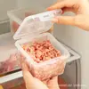 Caja de almacenamiento para refrigerador doméstico carne fresca congelada alimentos Anti-sabor cocina grado alimenticio frutas y verduras conservación caja sellada