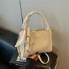Bolsa de Palha Tecida para Mulheres 2026 Nova Bolsa Versátil de Mão e Transversal para o Dia a Dia, Bolsa Feminina Simples e Elegante, Bolsa de Ombro da Moda