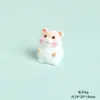 Resina 3D Lindo Hámster Realista Animal Pequeño Decoración de Escritorio de Coche Pequeño Adorno Llavero Colgante de Bolsa
