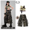 Roupas de Dança Jazz para Meninas Hip-Hop Street Dance Menina Garota Quente Conjunto Grupo de Meninas Jazz Calça Média Solta Camuflagem Verão