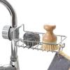 Aço inoxidável torneira de armazenamento rack pia Sundries Rag Storage rack Creative Kitchen Prato de pano Ralo rack de acabamento