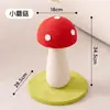 Placa Arranhador para Gatos Cogumelo Vermelho, Extra Grande, Sisal Completo, Arranhador Médio para Gatos, Economizador de Espaço, Corda de Sisal Colorida, Durável e Não Solta Fiapos