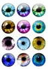 Ventas Directas de Fábrica con Fotos de Parches de Vidrio Time Gem, Parches Hemisféricos de Arco Alto, Patrón de Ojo