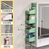 Armário Espelhado de Banheiro Prateleira Artefato de Armazenamento Lateral Sem Furos ao Lado do Armário de Banheiro Rack de Armazenamento para Cosméticos Copo de Enxaguante Bucal