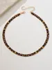 Collar Cruzado Xiyin Estilo Retro Estampado de Leopardo Cadena Hueso de Serpiente Personalizado Estampado Animal Diseño de Nicho Joyería Dulce y Fresca para Mujeres
