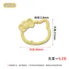 Nuevo llavero de resorte con forma de gato en colores de caramelo, lindo accesorio de hebilla de conexión, accesorio de colgante para llaves con cuentas DIY