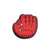Hebilla decorativa desmontable de PVC de plástico blando epoxi con diseño de béisbol deportivo de dibujos animados, con agujeros para zapatos, hebilla de zapato con flores, accesorios de bricolaje transfronterizos