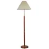 Luminária de Chão de Noz Nórdica com Decoração Plissada, Luminária de Sala de Estar Estilo Americano em Latão, Luminária de Homestay Retro Vintage de Luxo Leve