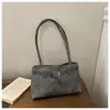 Comercio Exterior Transfronterizo Gran Capacidad Retro 2026 Bolso de Mano Nuevo de Cuero Texturizado de Color Sólido para Viajes Diarios Bolso Tote de Hombro