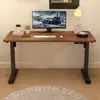 Escritorio eléctrico con altura ajustable con uno o dos motores, escritorio inteligente para computadora, escritorio para gaming, escritorio para oficina en casa con patas de mesa ajustables