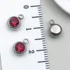 Acessórios para Joias DIY de Pedra Satélite Cravejada com Diamantes em Aço Inoxidável, Exclusivamente para Vendas Transfronteiriças, Pulseiras, Colares e Pingentes Coloridos de Pedra de Nascimento