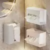 Caja de Papel para Sala de Estar en Casa Caja de Pañuelos Creativa Sin Perforaciones ni Marcas Montada en la Pared Caja de Almacenamiento de Pañuelos Cocina Caja de Papel