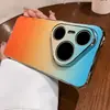 Aplicável à Capa de Celular Huawei Pura90promax Cor Gradiente Transforma-se Instantaneamente em Nova Laranja Marosa Fosca Capa Protetora à Prova de Quedas