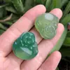Pendente de Buda de Ágata Branca Natural Atacado, Pingente de Buda da Felicidade de Calcedônia Amarela Cristal de Gelo, Pingente de Buda Maitreya Multicolorido para Mulheres