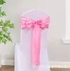 Fitas de Cetim para Atacado de Comércio Exterior, Decorações Florais para Encosto de Cadeira de Banquete e Casamento, Capas de Cadeira, Laços para Cadeiras, Fitas de Cetim, Fitas de Seda