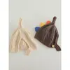 Gorros Infantiles Primavera y Otoño Nuevo Estilo Lindo Dibujo Animado Dinosaurio Gorro de Punto para Niños y Niñas Bebé Cálido Protector de Orejas Lana Moda