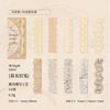 Mo ink lace flor linguagem série material papel 10 retro oco mão conta diy decoração base 6 opções