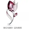 Corsage de aleación con pedrería para mujer, estilo coreano, moda, accesorios de broche de cristal de tulipán europeos y americanos, en stock, venta al por mayor transfronteriza