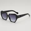 Gafas de sol de mujer transfronterizas europeas y americanas para uñas de arroz, diseño de color en contraste de nicho, gafas de sol de montura gruesa, gafas de sol anti-ultravioleta UV400