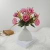 Paquete de 7 peonías para arreglos florales de boda, para fotografía de hotel o casa, paquete de simulación de decoración, venta al por mayor.