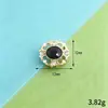 Popular hebilla de flor de aleación con pedrería de cristal para accesorios de cabello, zapatos, ropa, bolsos, accesorios para la cabeza, joyería DIY, suministro directo del fabricante
