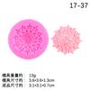 Molde de gota de pegamento para flores DIY gota de pegamento de cristal rosa tridimensional crisantemo Camelia accesorios de almacenamiento de mesa