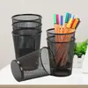 Amazon Portacepillos de Malla de Hierro con Forma de Cono, Organizador de Escritorio de Oficina, Papelería Simple y Creativa, Portabolígrafos de Metal, Mayoreo