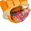 Guantes protectores de palma de piel amarilla para soldar al por mayor directo de fábrica guantes de jardín
