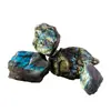 Adornos Naturales de Labradorita en Bruto Transfronterizos Piedra Lunar Cristal en Bruto Difusor de Aromaterapia DIY Piedra para Acuario Flor Bonsái