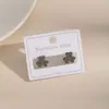 Pendientes Huecos Geométricos Versátiles de Moda Transfronteriza Pendientes de Acero Inoxidable con Forma de Mariposa y Corazón Estilo Retro Ins Europeo y Americano