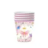 Nuevo Juego de Tazas de Papel Desechables y Bandejas de Papel para Fiesta de Té de Primavera Tema Mariposa Decoración de Fiesta de Cumpleaños Venta al por Mayor
