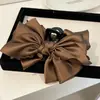 2026 Nuevo Pasador para el Cabello con Lazo Grande de Satín de Alta Gama, Pasador Grande para la Parte Posterior de la Cabeza, Pinza de Tiburón Accesorio para el Cabello para Mujeres
