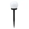 Lámpara Solar Decorativa para Césped al Aire Libre Transfronteriza, Bombilla Redonda, Impermeable, Iluminación Estética, Lámpara de Piso para Patio y Jardín
