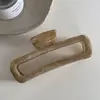 Pinza Grande para el Cabello con Patrón de Mármol Albaricoque de Gama Alta Pinza Nicho Accesorio para el Cabello de Tiburón con Temperamento de Gama Alta